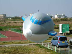 飛行機バルーン